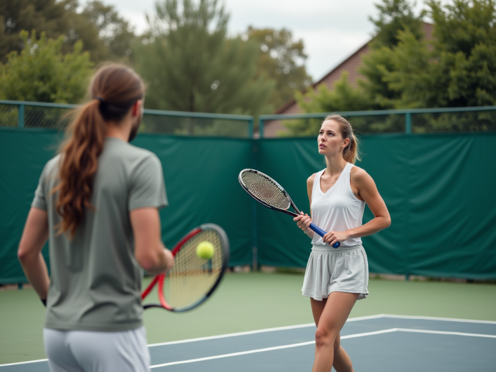 Eleganță și pasiune pe terenul de tennis