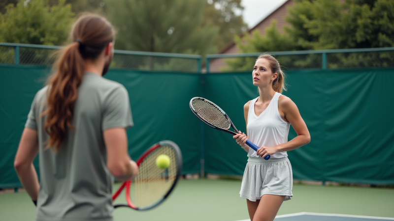 Eleganță și pasiune pe terenul de tennis