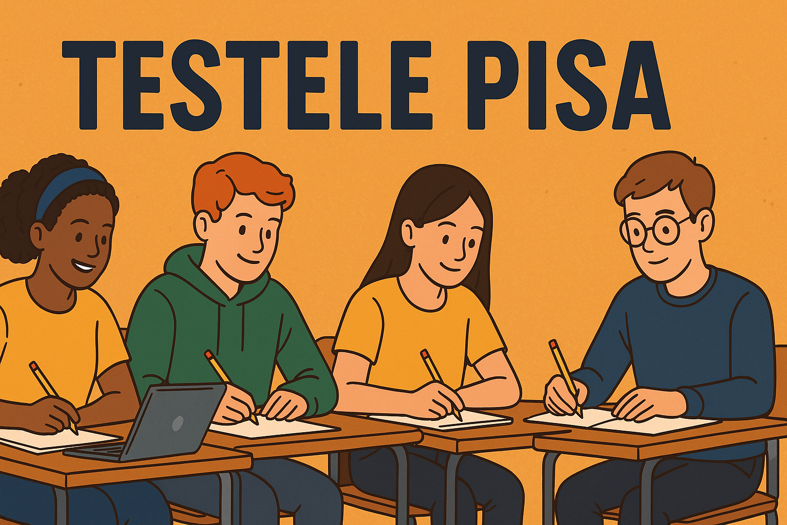 Testele PISA – o aventură de învățare pentru adolescenți cu vârste între 15 ani și 3 luni și 16 ani și 2 luni