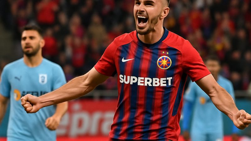 FCSB – Universitatea Craiova 1-0: Seară de vis pentru campioana Superligii